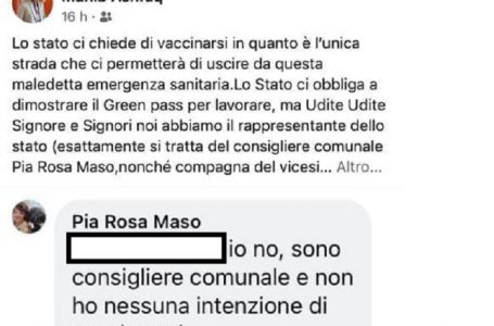 L’appello de La Nuova Italia: “Ogni Consigliere comunale dichiari pubblicamente se è vaccinato”